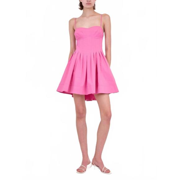 NEW JONATHAN SIMKHAI kitt mini dress in pink